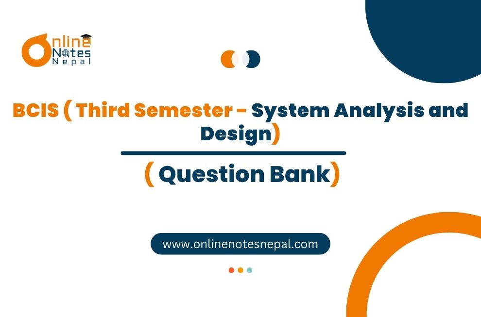 Question Bank of System Analysis and Design Photo